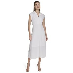Harper Rose Collared Midi Dress in White Size 10